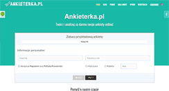 Desktop Screenshot of ankieterka.pl