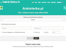 Tablet Screenshot of ankieterka.pl